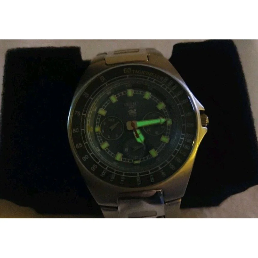 Relic Wet Men ZR15441 Blue Dial Chronograph Stainless Steel Quartz 43mm Watch